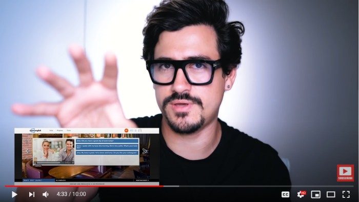 Andres En Ingles Youtuber probando una leccion de Open English