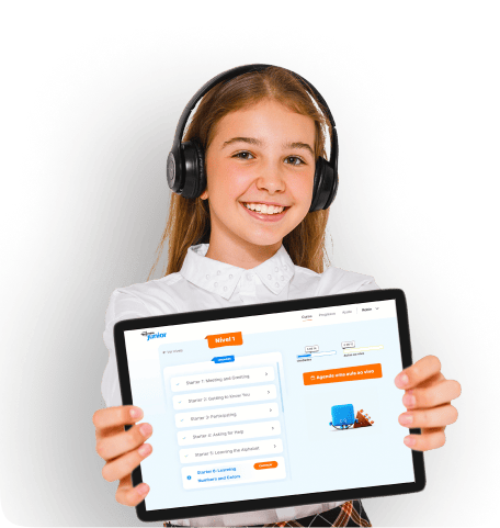 Confira uma demonstração grátis da Open English Junior!