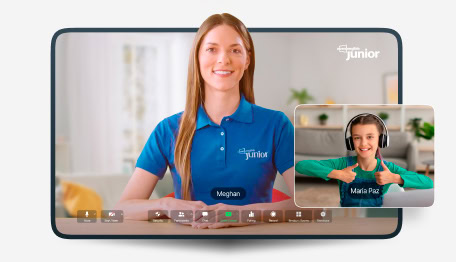 Como funcionam nossas aulas ao vivo? - Open Enlgish Junior