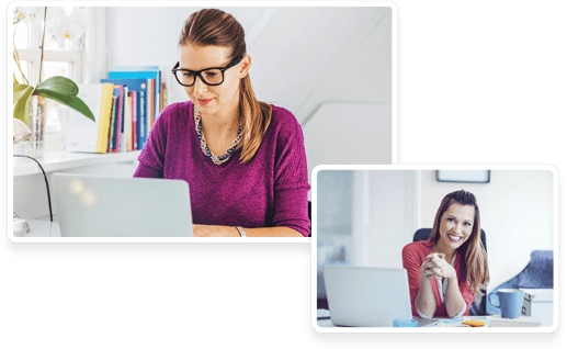 girl on laptop