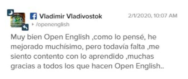 Opinión de Vladimir Vladivostok sobre Open English